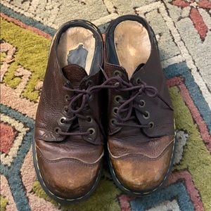 Vintage 90s Dr Doc Martens Lace up Clogs Mules